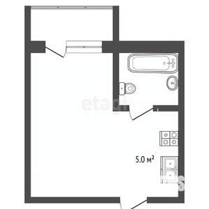 Студия квартира, вторичка, 23м2, 5/6 этаж