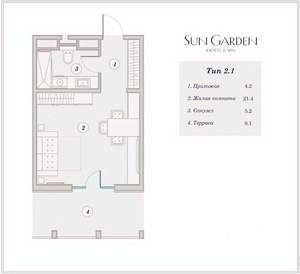 Студия квартира, вторичка, 40м2, 2/10 этаж