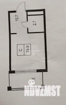 Студия квартира, вторичка, 22м2, 4/4 этаж