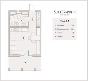 1-к квартира, вторичка, 40м2, 6/9 этаж
