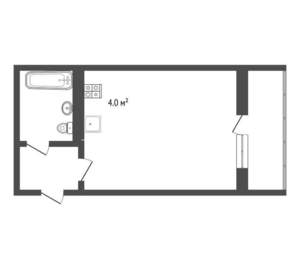 Студия квартира, вторичка, 31м2, 9/14 этаж