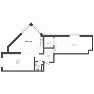 2-к квартира, вторичка, 74м2, 4/4 этаж