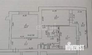 2-к квартира, вторичка, 52м2, 2/9 этаж