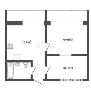 2-к квартира, вторичка, 48м2, 8/9 этаж