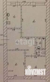 3-к квартира, вторичка, 72м2, 7/7 этаж