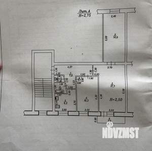 3-к квартира, вторичка, 62м2, 2/5 этаж