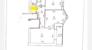 2-к квартира, вторичка, 45м2, 5/7 этаж