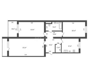 3-к квартира, вторичка, 66м2, 5/10 этаж