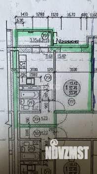 1-к квартира, вторичка, 36м2, 1/12 этаж