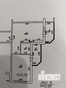 1-к квартира, вторичка, 60м2, 2/13 этаж