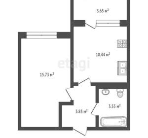 1-к квартира, вторичка, 35м2, 14/16 этаж