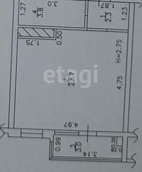 Студия квартира, вторичка, 29м2, 20/20 этаж