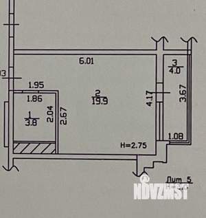 Студия квартира, вторичка, 28м2, 2/16 этаж