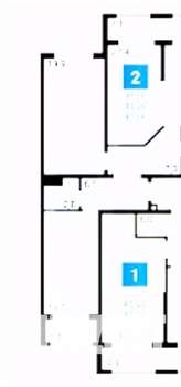 2-к квартира, вторичка, 68м2, 7/16 этаж