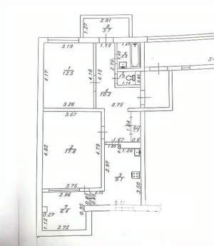 2-к квартира, вторичка, 65м2, 8/9 этаж