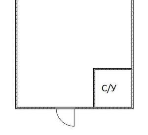 Студия квартира, вторичка, 13м2, 1/2 этаж