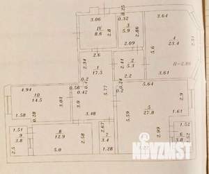 3-к квартира, вторичка, 111м2, 1/8 этаж