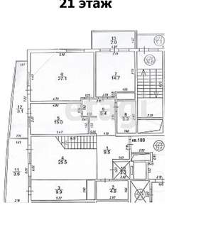 5-к квартира, вторичка, 410м2, 21/23 этаж