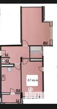 2-к квартира, вторичка, 68м2, 3/11 этаж