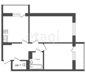 2-к квартира, вторичка, 66м2, 6/16 этаж