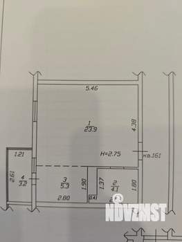 1-к квартира, вторичка, 37м2, 7/8 этаж