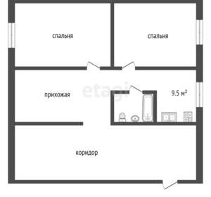 2-к квартира, вторичка, 35м2, 5/6 этаж