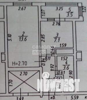 1-к квартира, вторичка, 31м2, 9/9 этаж