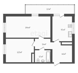 2-к квартира, вторичка, 65м2, 3/14 этаж