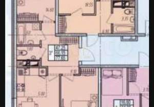 2-к квартира, вторичка, 78м2, 2/14 этаж