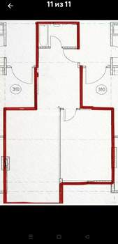 1-к квартира, вторичка, 46м2, 3/18 этаж