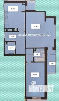 3-к квартира, вторичка, 81м2, 3/3 этаж