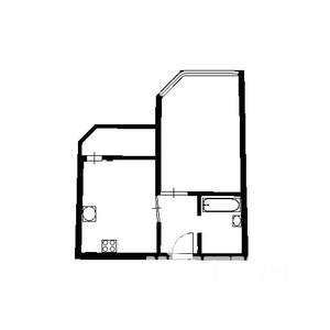 1-к квартира, вторичка, 44м2, 17/20 этаж
