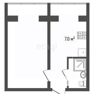 1-к квартира, вторичка, 25м2, 9/9 этаж