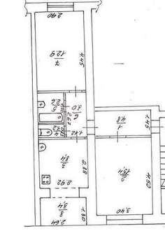 2-к квартира, вторичка, 48м2, 1/5 этаж