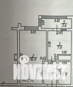1-к квартира, вторичка, 36м2, 9/9 этаж