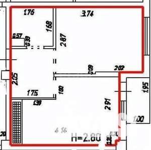 1-к квартира, вторичка, 28м2, 6/7 этаж