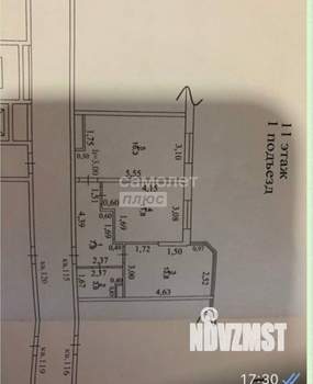 2-к квартира, вторичка, 53м2, 11/16 этаж