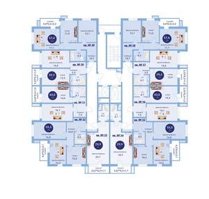 2-к квартира, вторичка, 56м2, 6/16 этаж