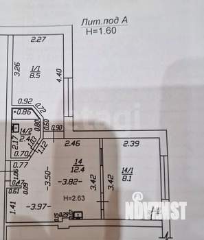 2-к квартира, вторичка, 32м2, 1/6 этаж
