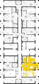 2-к квартира, вторичка, 55м2, 1/8 этаж