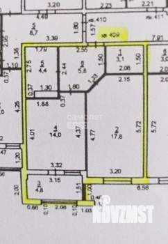 1-к квартира, вторичка, 50м2, 10/14 этаж