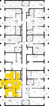 2-к квартира, вторичка, 55м2, 1/8 этаж