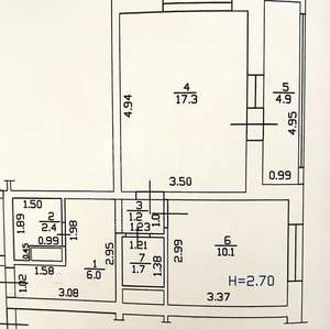 1-к квартира, вторичка, 39м2, 10/16 этаж