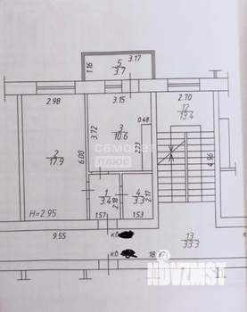 1-к квартира, вторичка, 39м2, 3/5 этаж