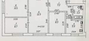 4-к квартира, вторичка, 61м2, 1/5 этаж