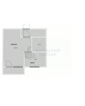 1-к квартира, вторичка, 30м2, 4/4 этаж