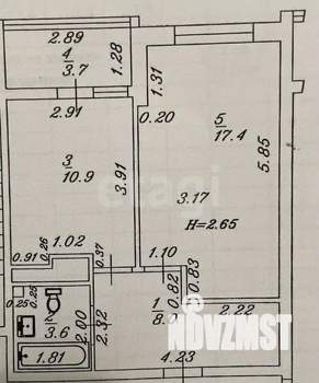1-к квартира, вторичка, 36м2, 6/13 этаж