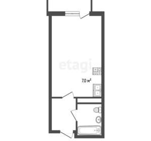 Студия квартира, вторичка, 29м2, 5/12 этаж