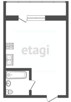 Студия квартира, вторичка, 22м2, 2/4 этаж