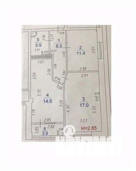2-к квартира, вторичка, 56м2, 5/9 этаж